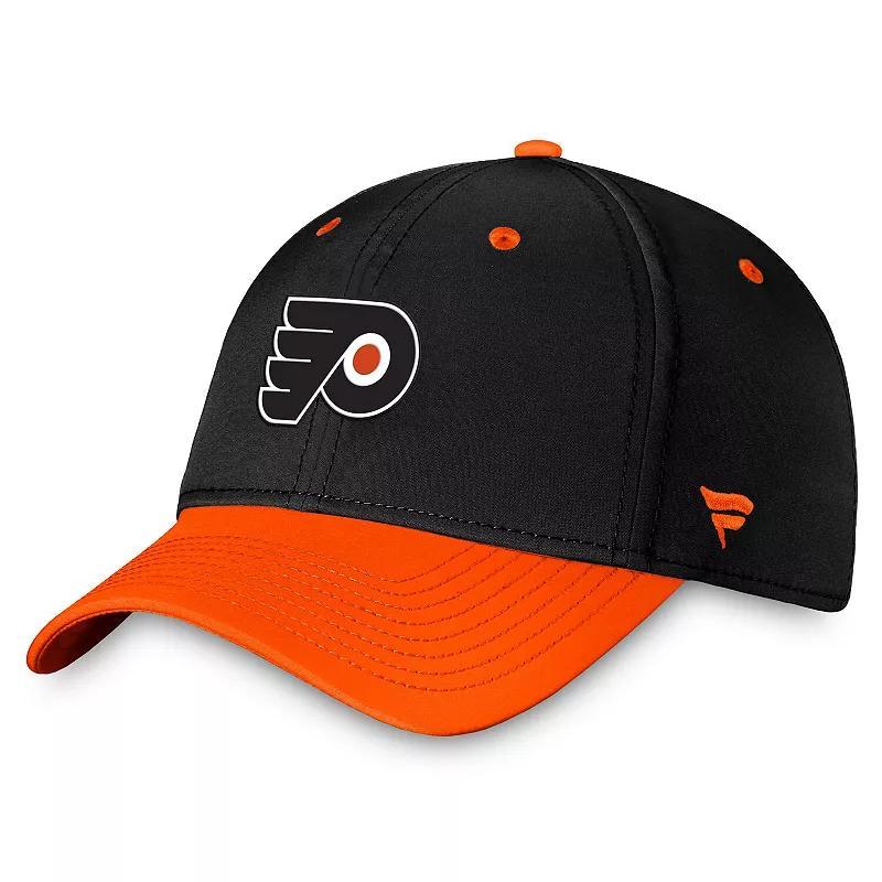 Mens Fanatics Branded /Orange Philadelphia Flyers Authentic Pro Rink Two-Tone Flex Hat Product Image