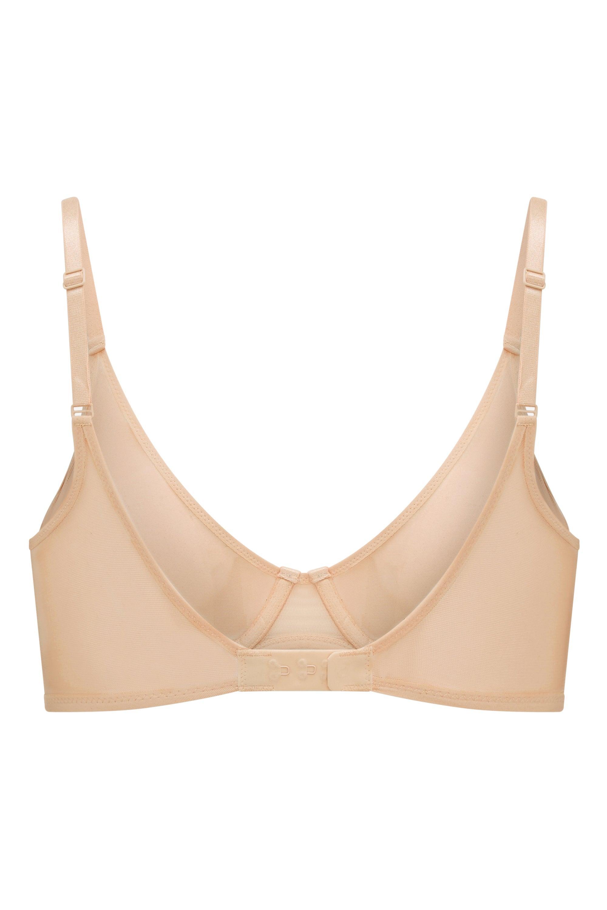 Soft Mesh Thong in Beige Product Image