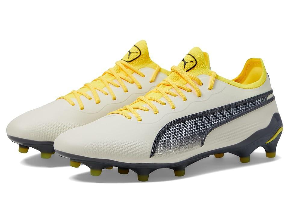 PUMA King Ultimate Firm Ground/Artificial Ground (Alpine Snow/Asphalt/Yellow Blaze) Women's Shoes Product Image