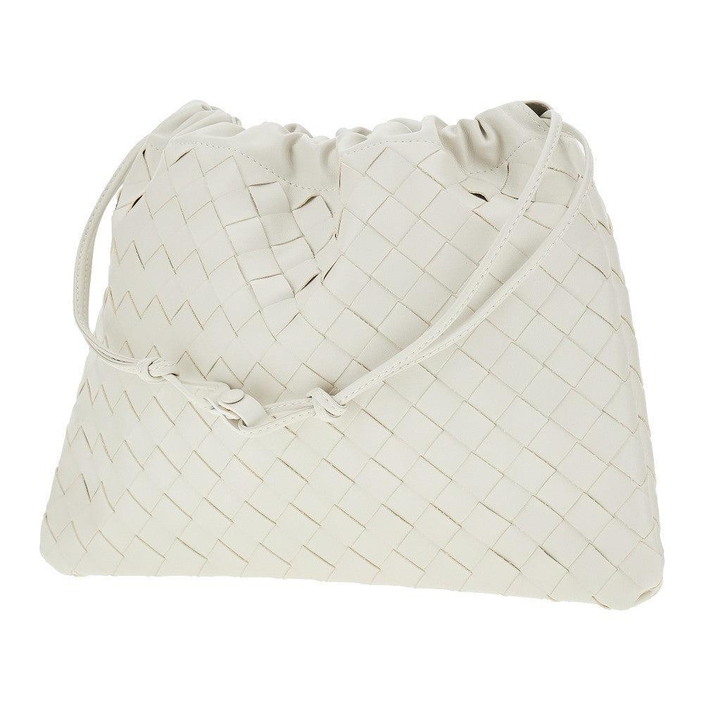 BOTTEGA VENETA Media Clutch Bag In White Product Image