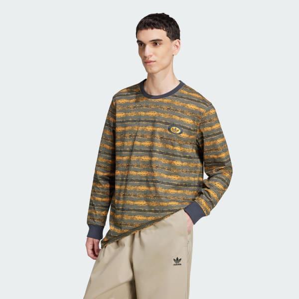 adidas Originals 90s Long Sleeve Stripe Tee Product Image