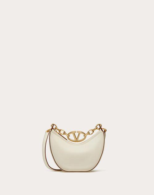 VLOGO MOON MINI HOBO BAG IN NAPPA LEATHER WITH CHAIN Product Image