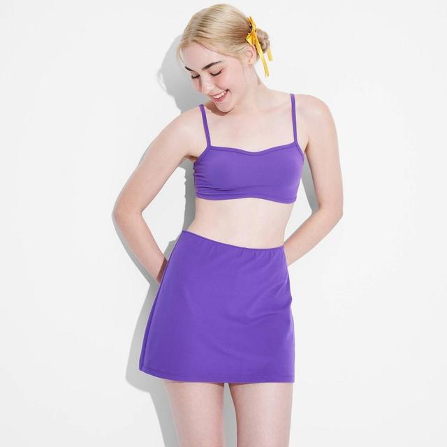 Womens Game Day ButterBliss Mini Skort - Wild Fable Purple XXS Product Image