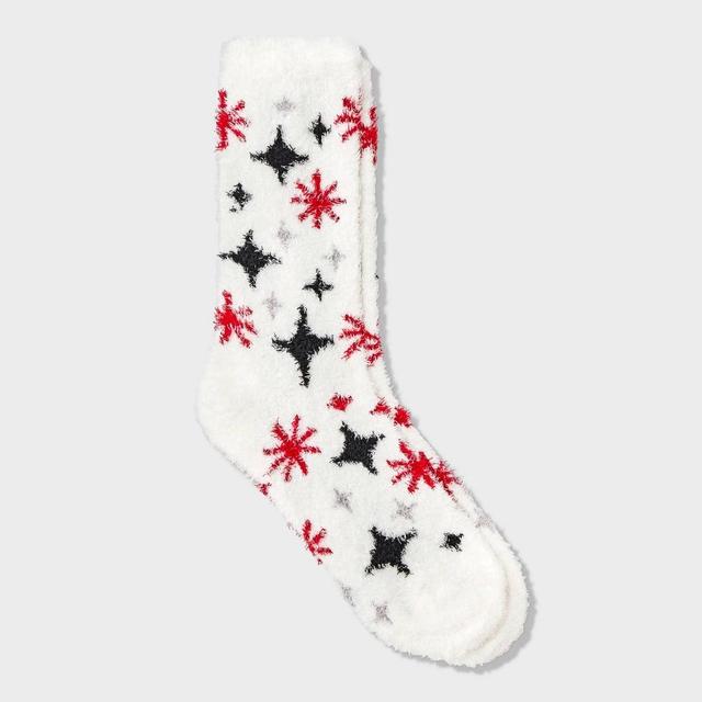 Women's Stars Cozy Crew Socks - Auden™ Black/Gold 4-10 Product Image