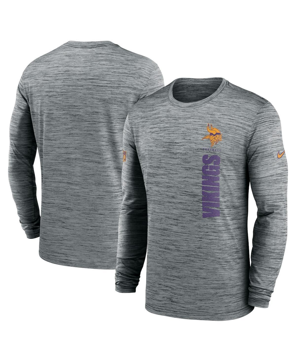 Minnesota Vikings Sideline Velocity Men's Nike Dri-FIT NFL Long-Sleeve T-Shirt Product Image