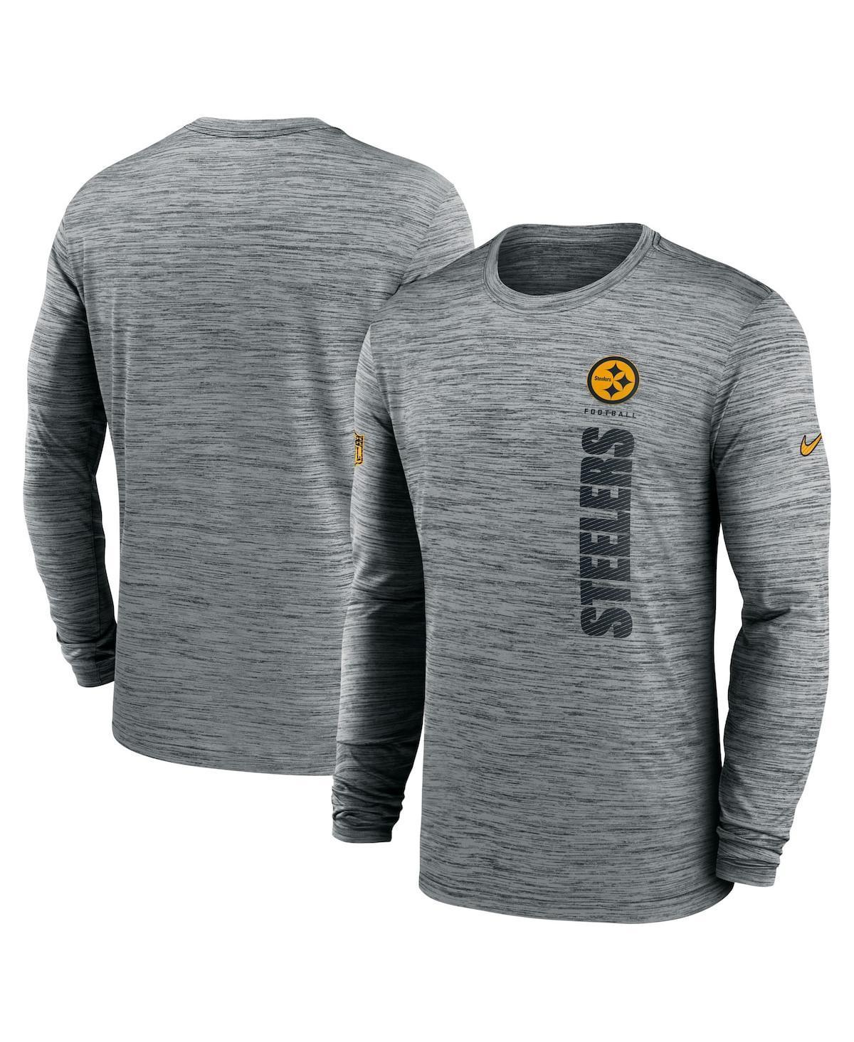 Nike Mens Gray Denver Broncos 2024 Sideline Velocity Performance Long Sleeve T-Shirt Product Image