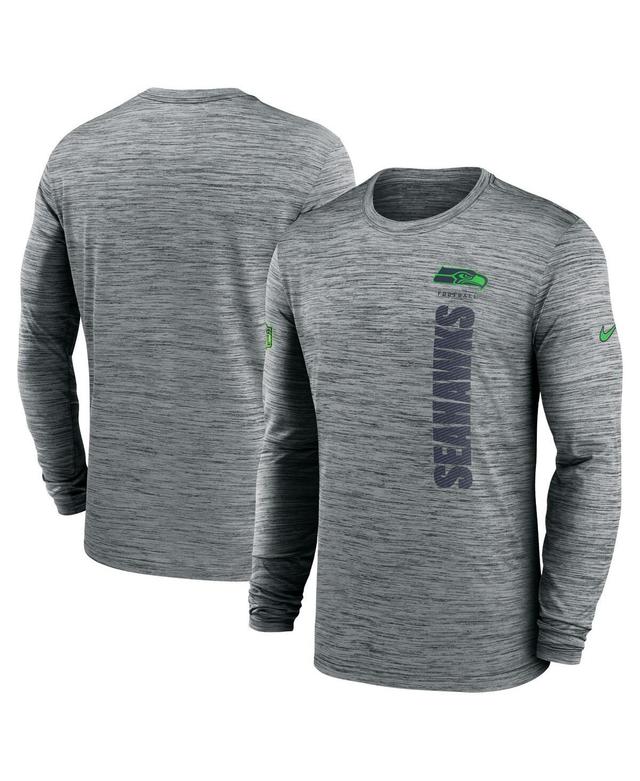 Nike Mens Gray Pittsburgh Steelers 2024 Sideline Velocity Performance Long Sleeve T-Shirt Product Image