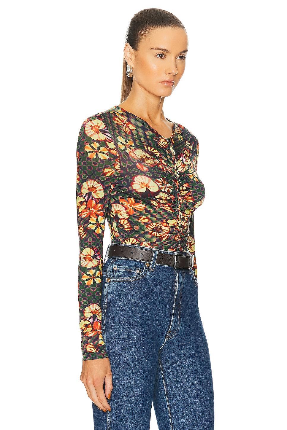 Ulla Johnson Ricci Top in Green Product Image