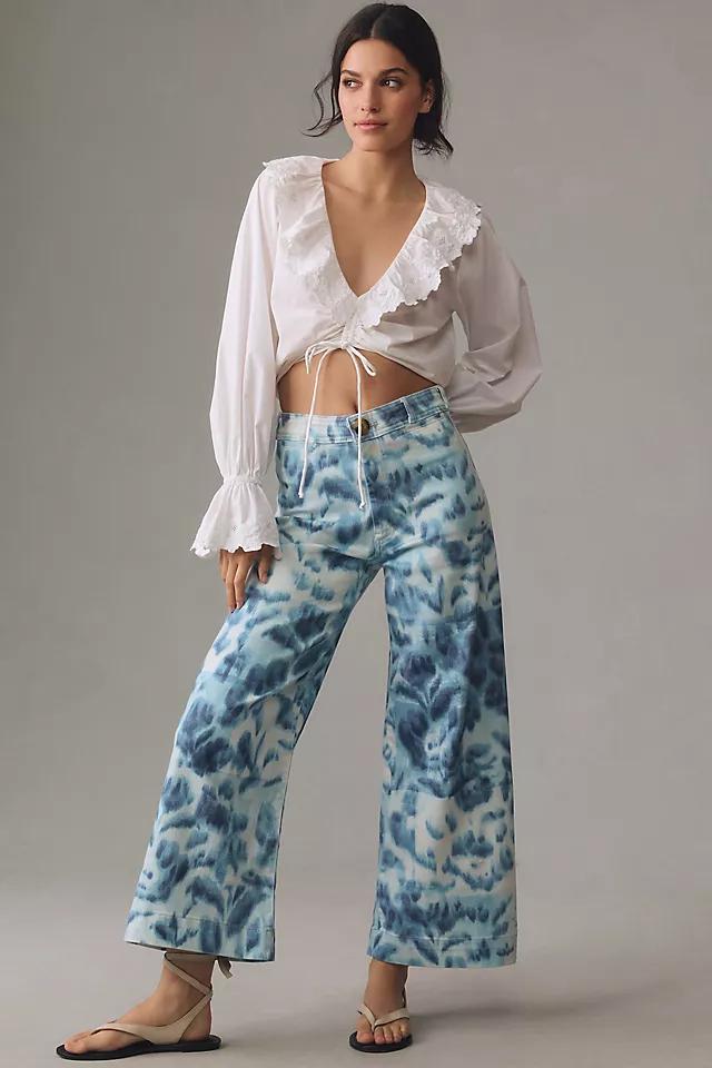 The Ettie High-Rise Crop Wide-Leg Jeans by Maeve: Printed Edition product image