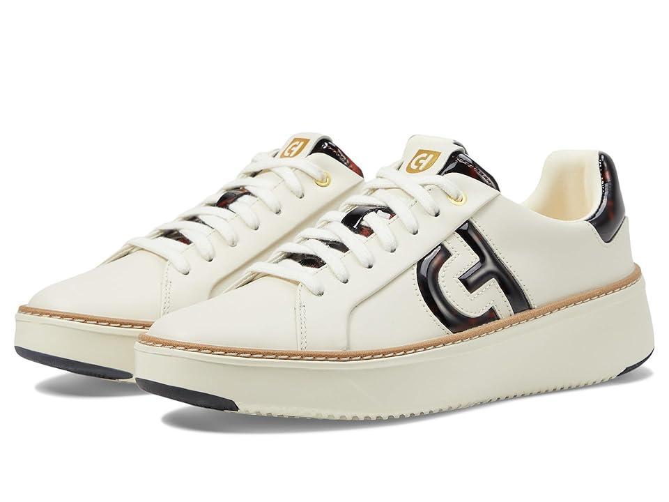 Cole Haan Grandpro Topspin Sneakers (Ivory/Tortoise Patent) Women's Shoes Product Image