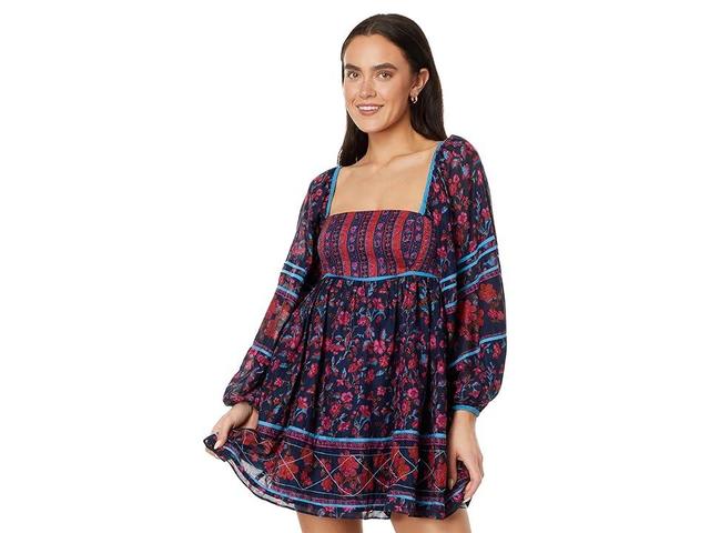 Free People Endless Afternoon Print Long Sleeve Minidress Product Image