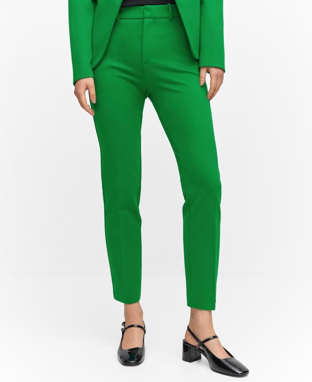 Mango Womens Rome Knit Straight Trousers Product Image