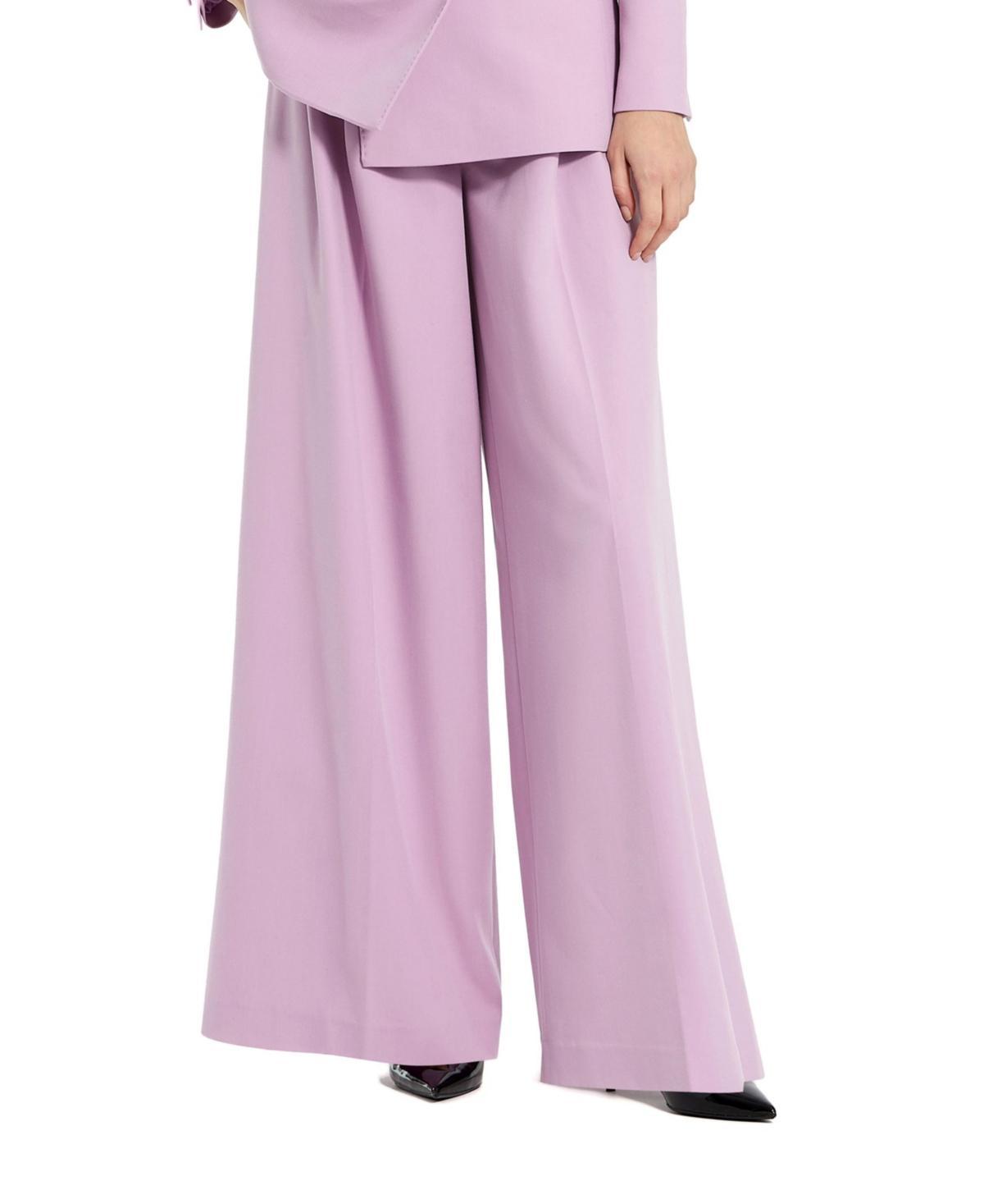 Womens Classic Crepe Wide-Leg Trousers Product Image