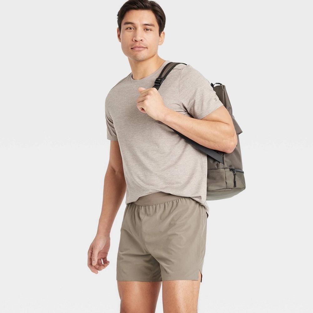 Mens Run Shorts 5 - All In Motion Brown M Product Image