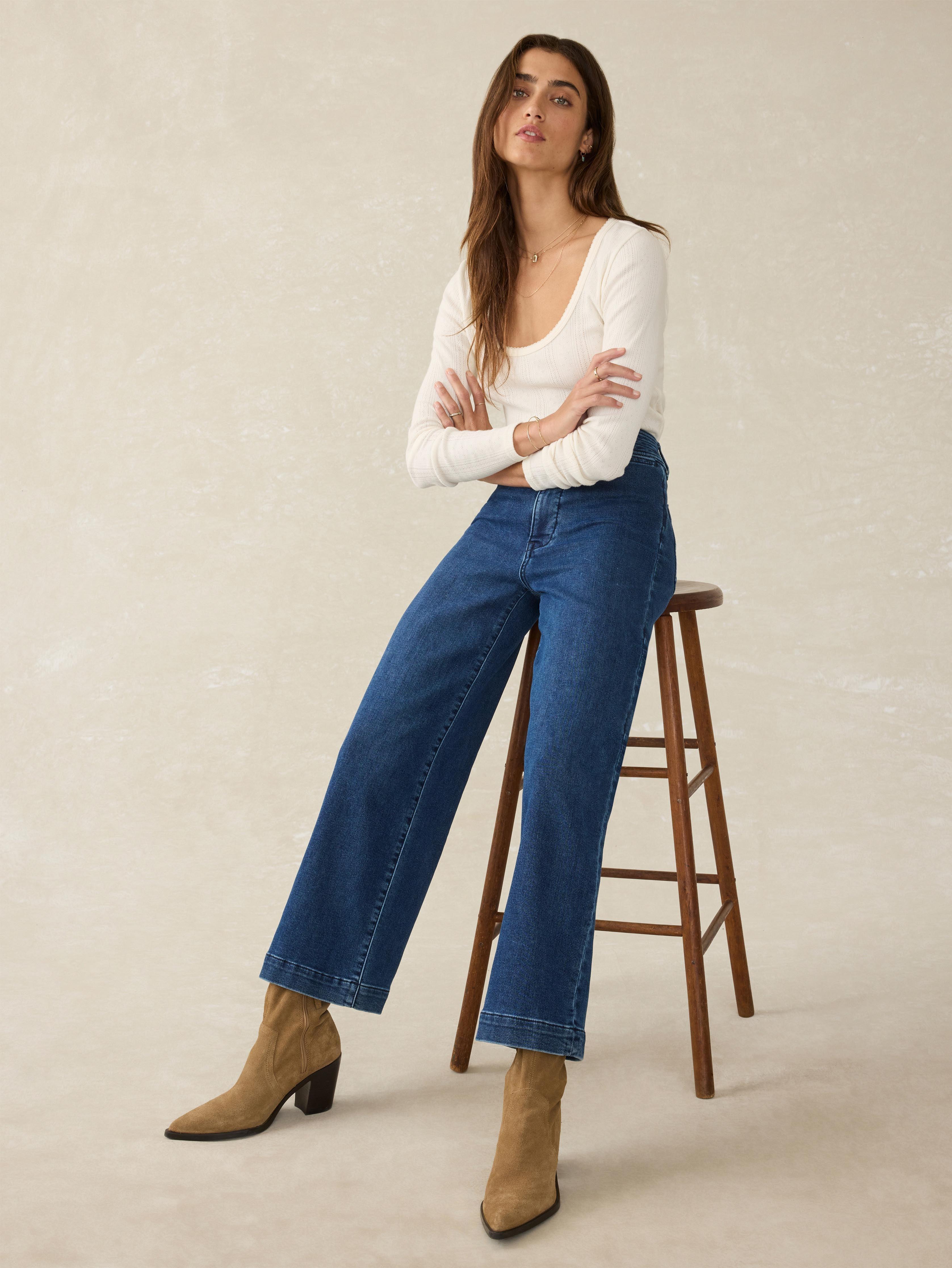 Stretch Terry Harbor Ankle Pant - Creekstone Wash Female Product Image