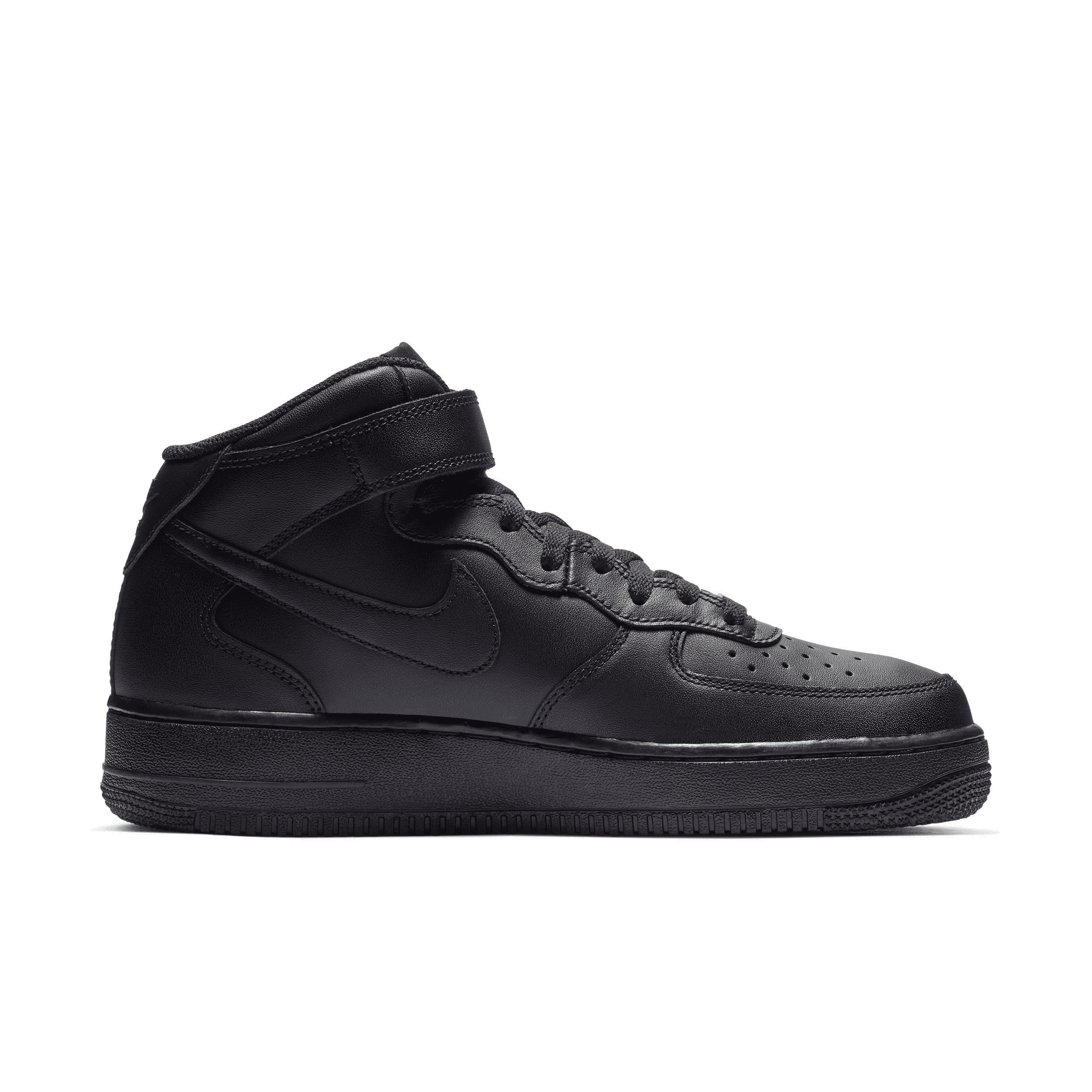 Nike Mens Nike Air Force 1 Mid 07 LE - Mens Basketball Shoes Black/Black Product Image