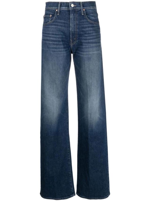 High-waist Wide-leg Jeans In Blue Product Image