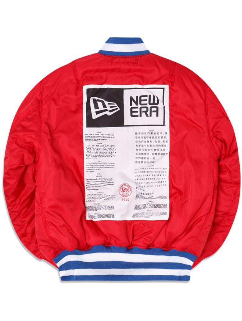 BUFFALO BILLS X ALPHA X NEW ERA MA-1 BOMBER JACKET Product Image