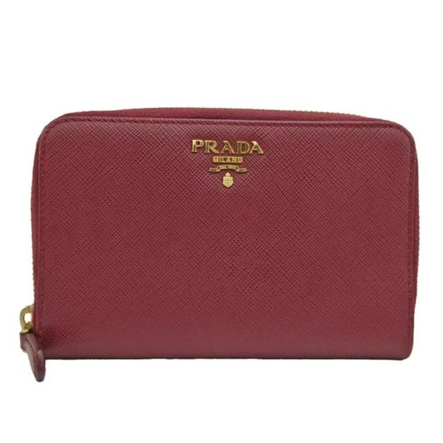 Saffiano Leather Wallet () In Burgundy Product Image