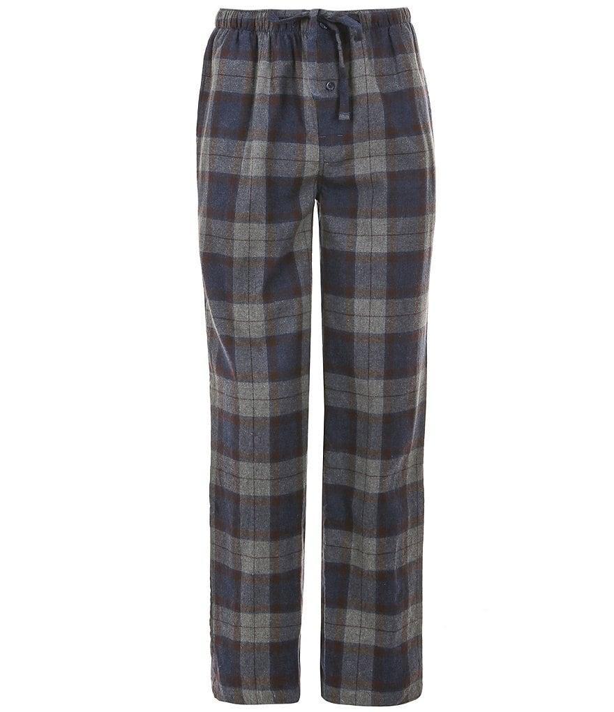 Roundtree & Yorke Portuguese Flannel Plaid Sleep Pants Product Image