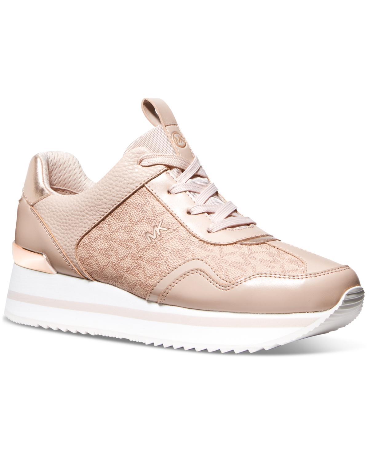 Michael Michael Kors Womens Raina Lace-Up Trainer Running Sneakers Product Image