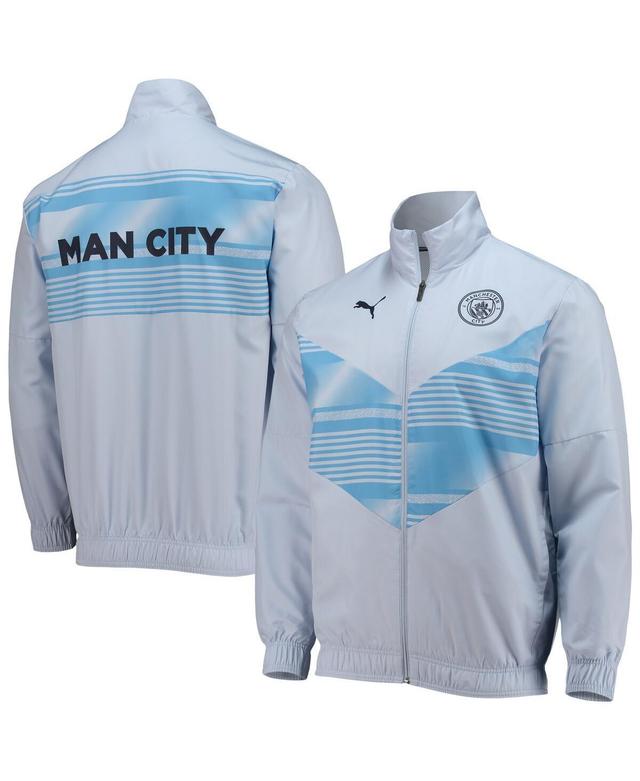 Mens Puma Sky Blue Manchester City 2022/23 Pre-Match Full-Zip Jacket Product Image