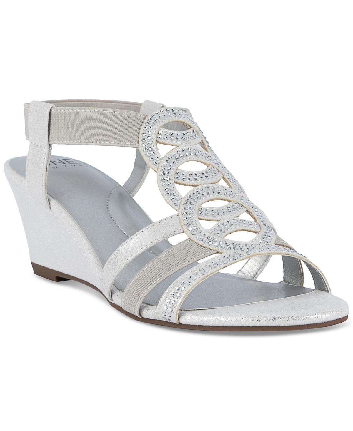 Jones New York Womens Denice Strappy Wedge Sandals Product Image