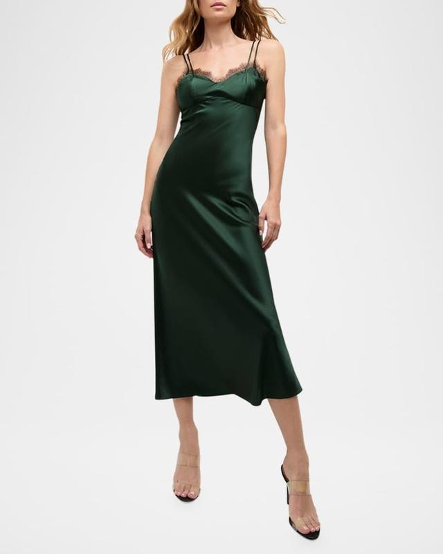 Bixie Stretch-Silk Slip Dress Product Image