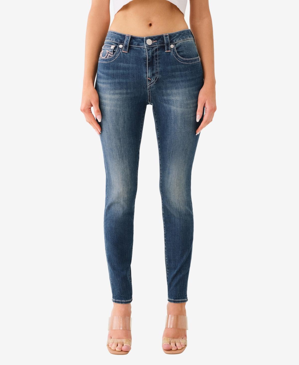 True Religion Womens Jennie No Flap Ladder Stitch Super Skinny Jean Product Image