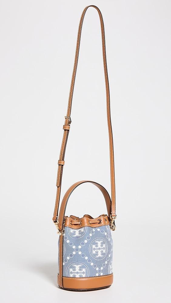 Tory Burch T Monogram Denim Mini Bucket Bag | Shopbop Product Image