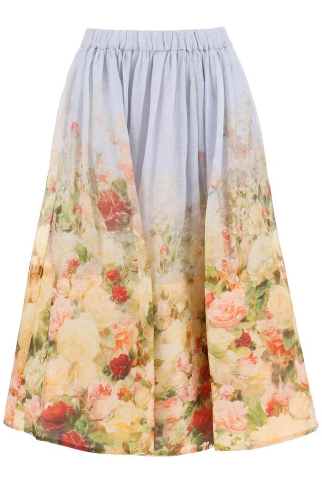 Rosy Garden Printed Midi Skirt Product Image