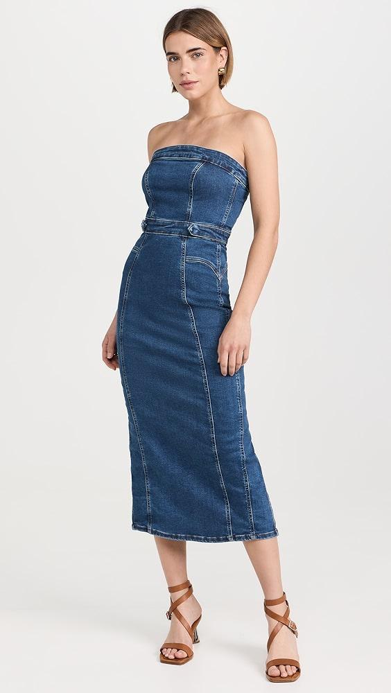 Good American Denim Tube Midi Dress | Shopbop Product Image