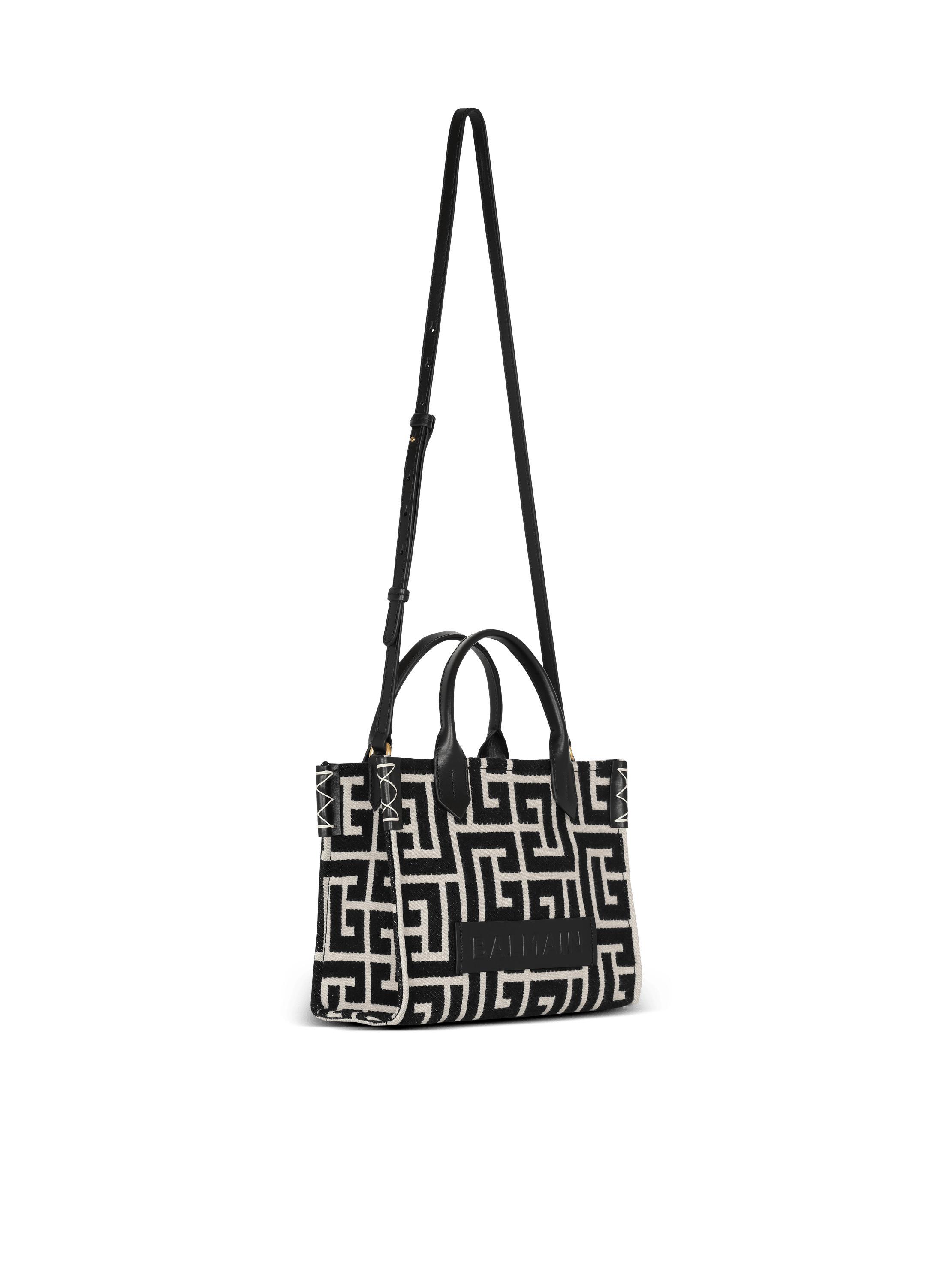 B-Army monogrammed jacquard and leather tote bag Product Image