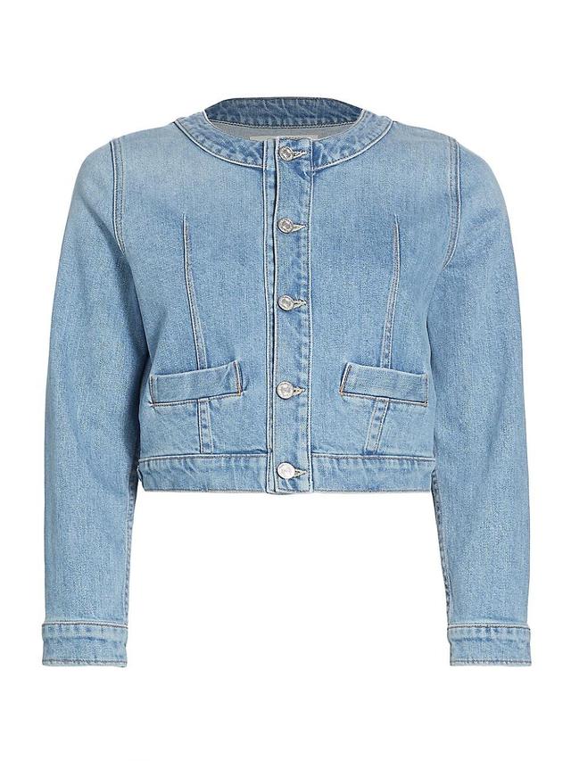 Mother The Picky Cropped Denim Jacket Product Image