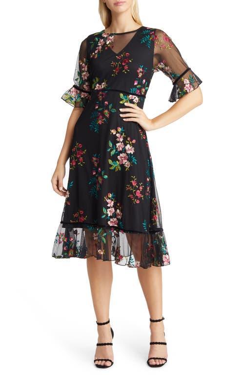 Kiyonna Wildflower Embroidered Midi Dress product image