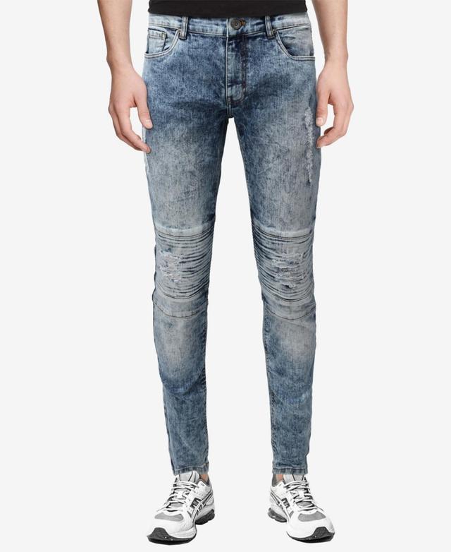 X-Ray Mens Regular Fit Moto Jeans Product Image