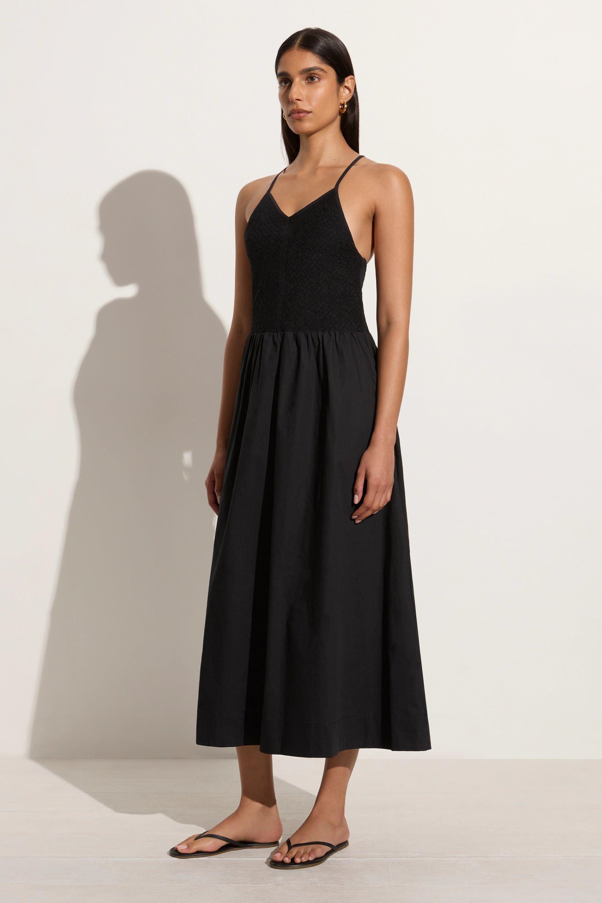 Camera Midi Dress Black Product Image