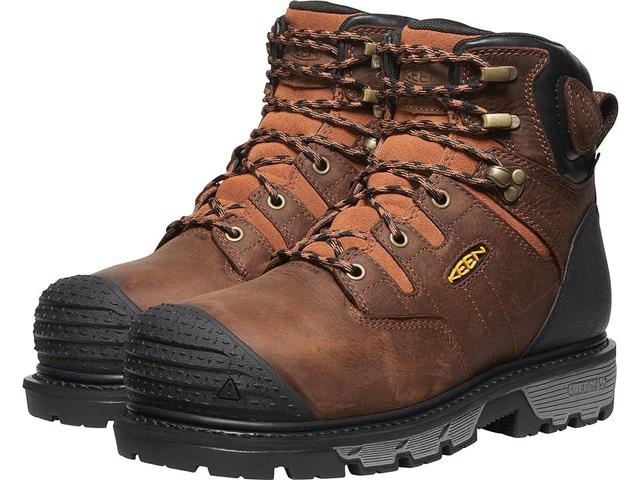 KEEN Utility Camden 6 Waterproof Internal Met (Comp Toe) (Leather /Black) Men's Work Boots Product Image