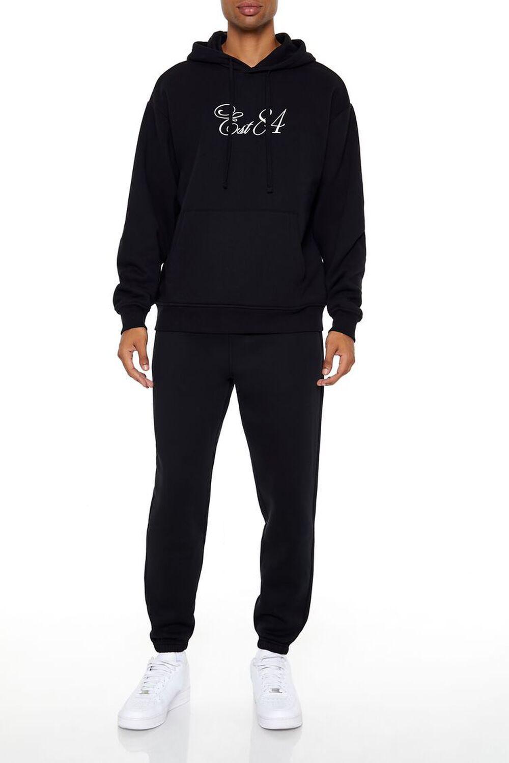 Embroidered Est 84 Hoodie | Forever 21 Product Image