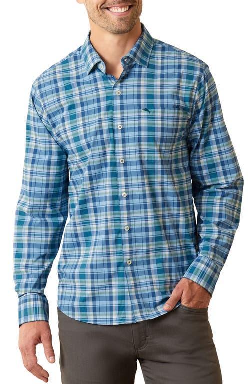 Tommy Bahama Siesta Key IslandZone Carmelo Plaid Stretch Button-Up Shirt Product Image