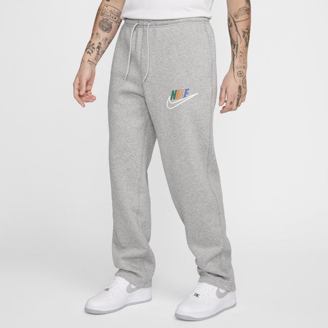 Nike Mens Club Futura Open Hem Pant - Lt Smoke Grey/Dk Grey Heather Product Image