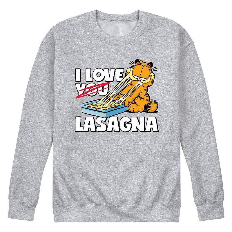 Mens Garfield I Love Lasagna Sweatshirt Product Image