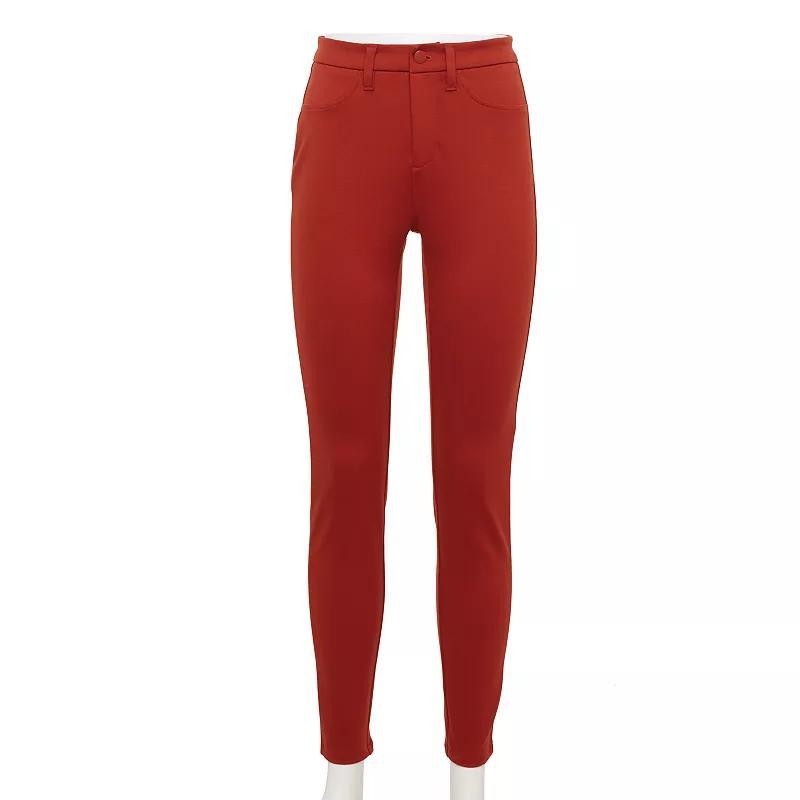 Womens LC Lauren Conrad Curvy High Rise Super Skinny Ponte Pants Product Image