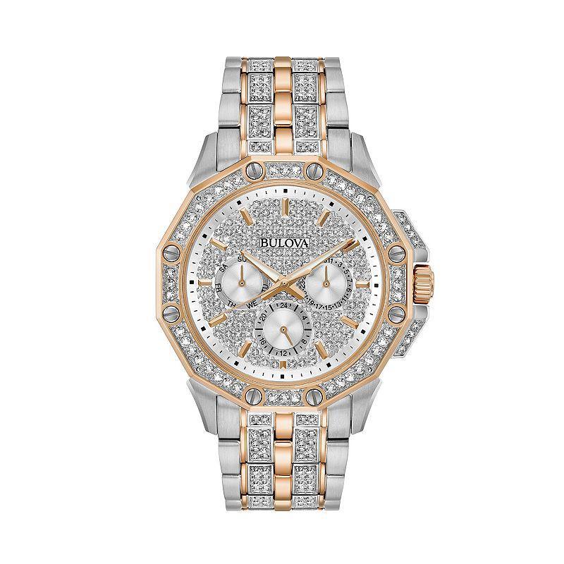 Bulova Mens Octava Two-Tone Crystal Watch - 98C133 Two Tone Product Image