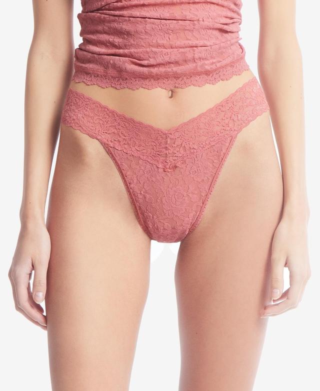 Stretch Lace Traditional-Rise Thong Product Image