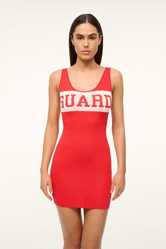 LIFEGUARD COVERUP DRESS | RED ROSE Product Image