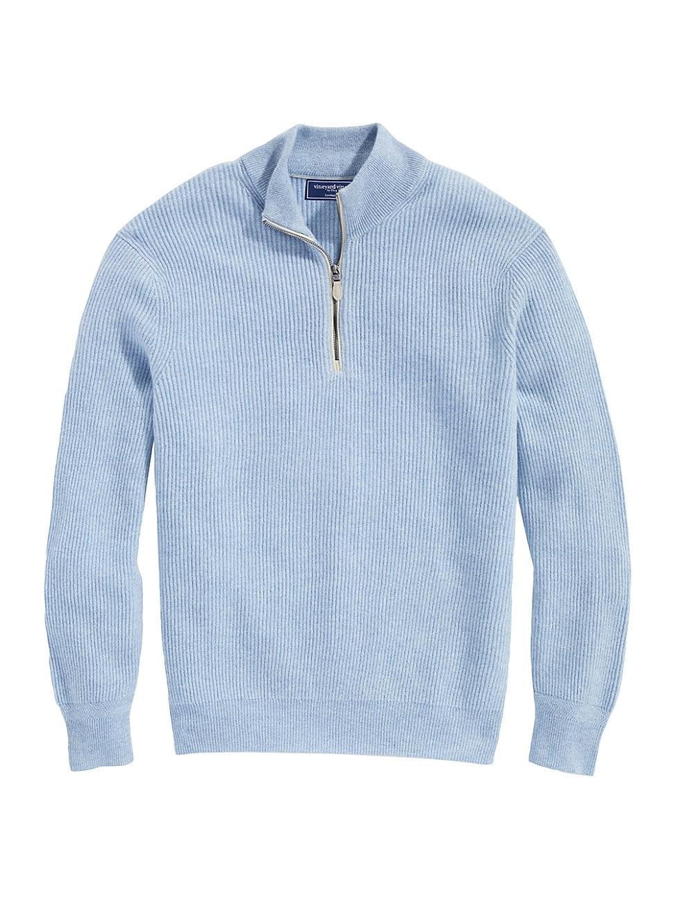 Mens Fisherman Cashmere Half-Zip Pullover Product Image