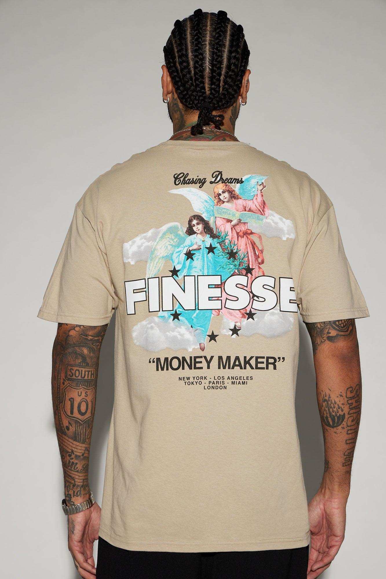 Finesse Money Maker Short Sleeve Tee - Sand Product Image