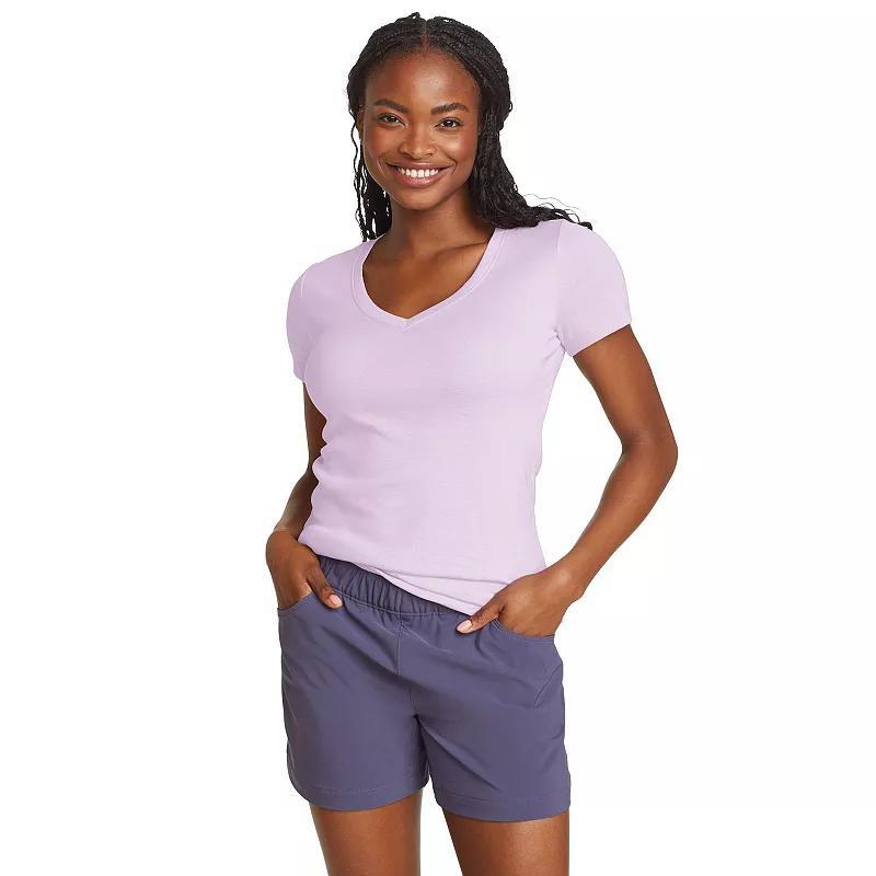 Womens Eddie Bauer Favorite Solid Tee Royal Purple Product Image