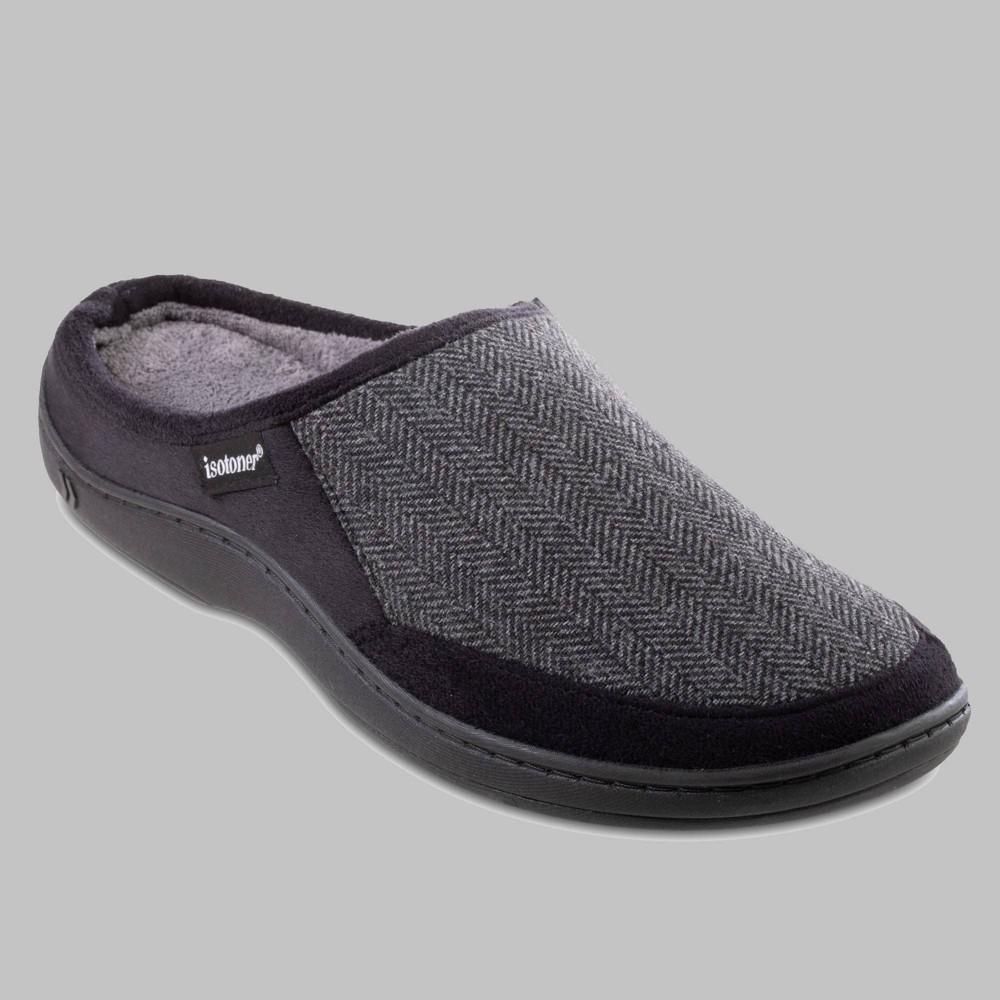 isotoner Herringbone Logan Hoodback Mens Slippers Product Image